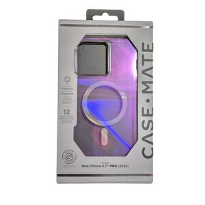 F3. Case-Mate Soap Bubble MagSafe Case For Apple iPhone 15 Pro Max - Iridescent